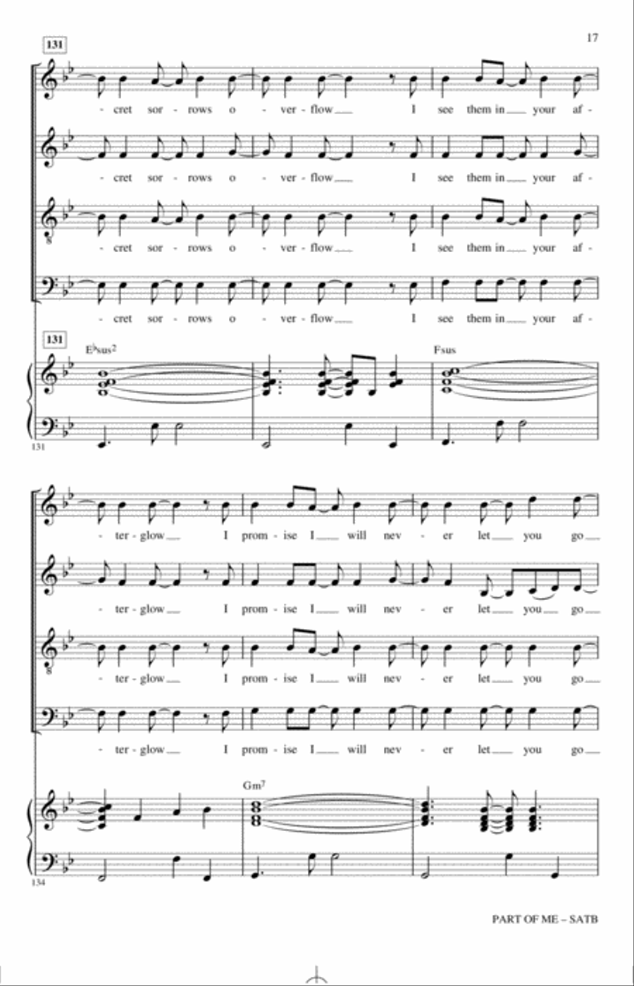 Part Of Me (from Dear Evan Hansen) (arr. Roger Emerson) 4-Part scores gallery preview page 16