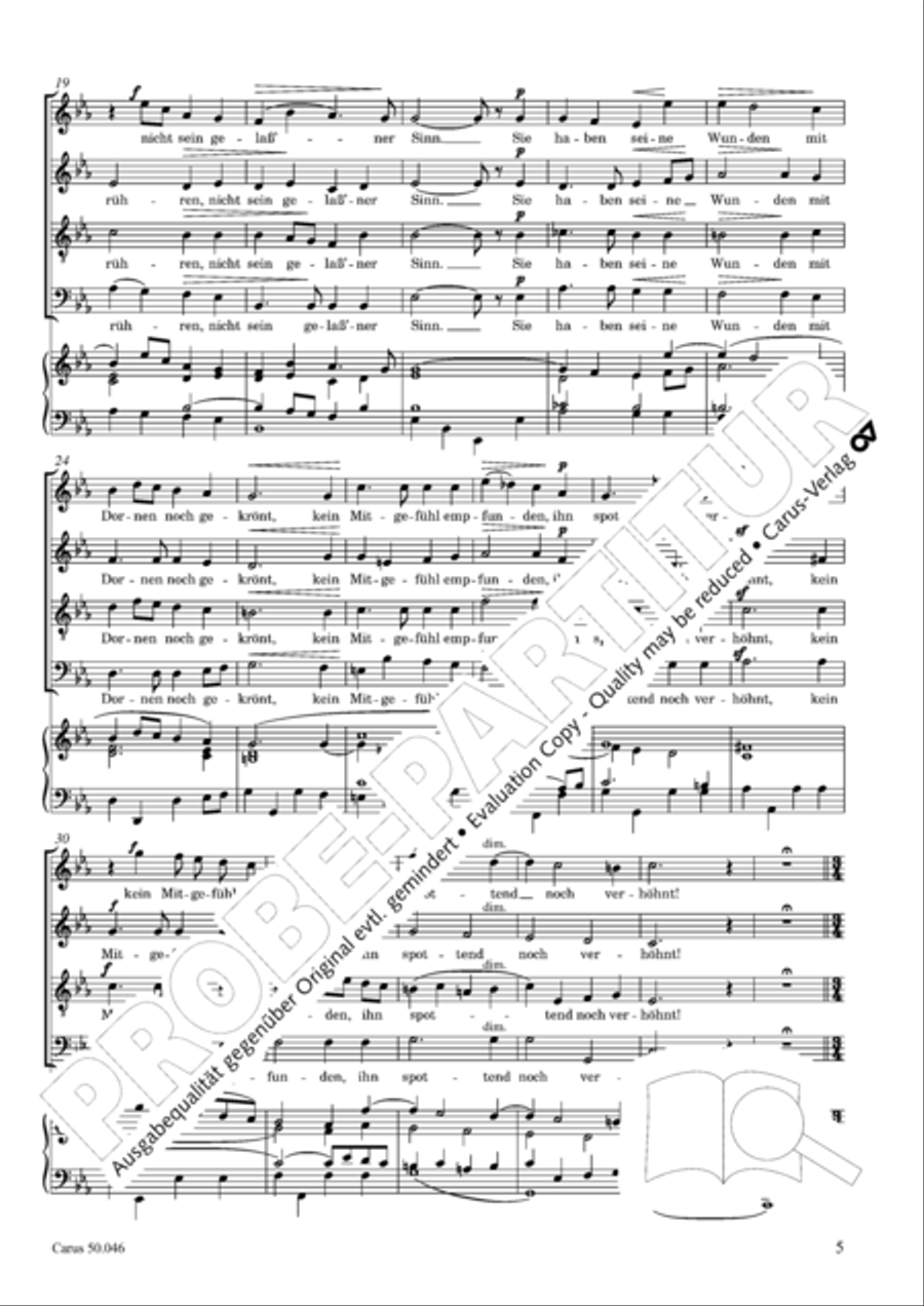 Passionsgesang 4-Part scores gallery preview page 6