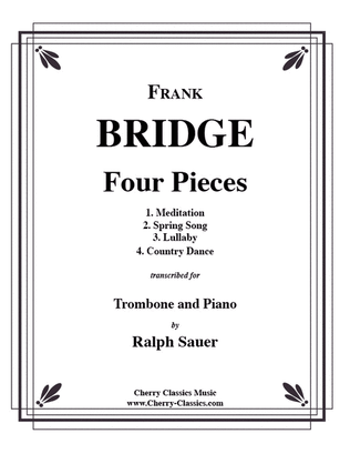 Book cover for Four Pieces for Trombone & Piano