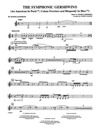 Book cover for The Symphonic Gershwin: B-flat Tenor Saxophone