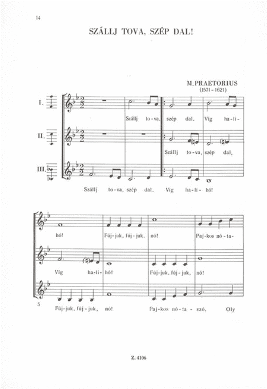 Szállj szép énekszó Szállj szép énekszó A Cappella scores gallery preview page 3