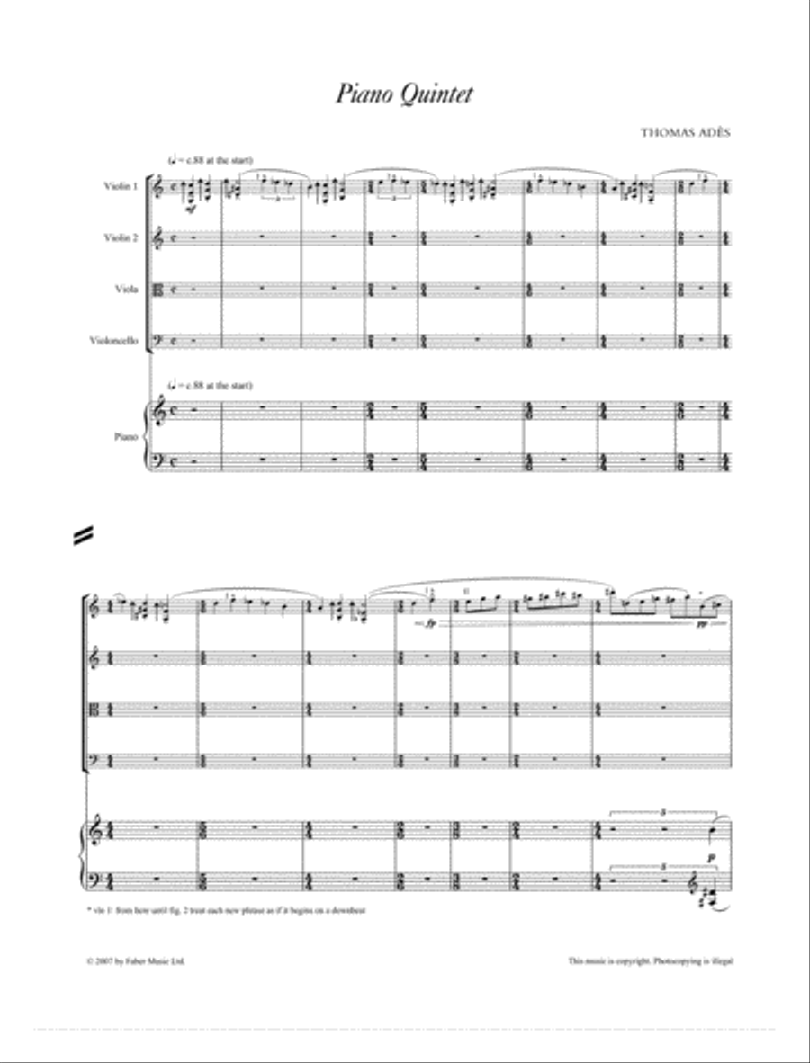 Piano Quintet Small Ensemble scores gallery preview page 2
