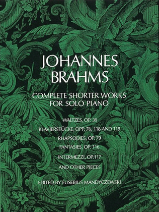 Book cover for Brahms - Complete Shorter Works