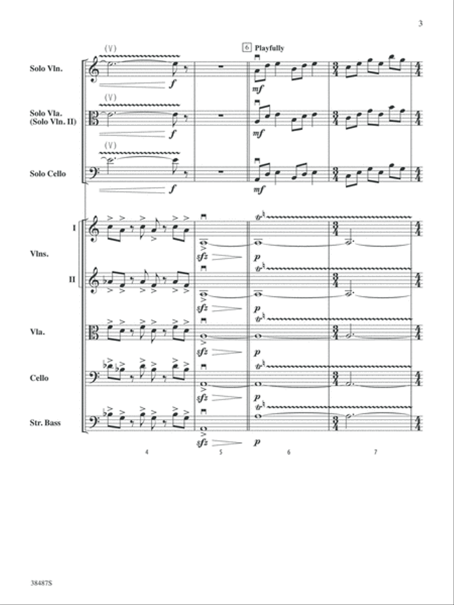Rondo Concertante: Score Rondo Concertante: Score String Orchestra scores gallery preview page 3