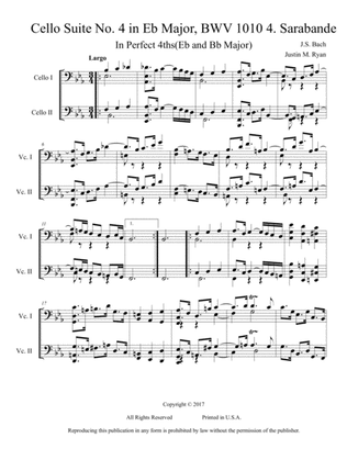 Cello Suite No. 4, BWV 1010: 4. Sarabande