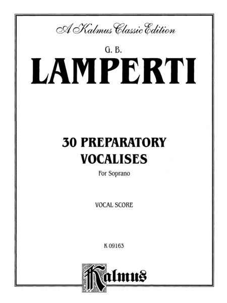 30 Preparatory Vocalises