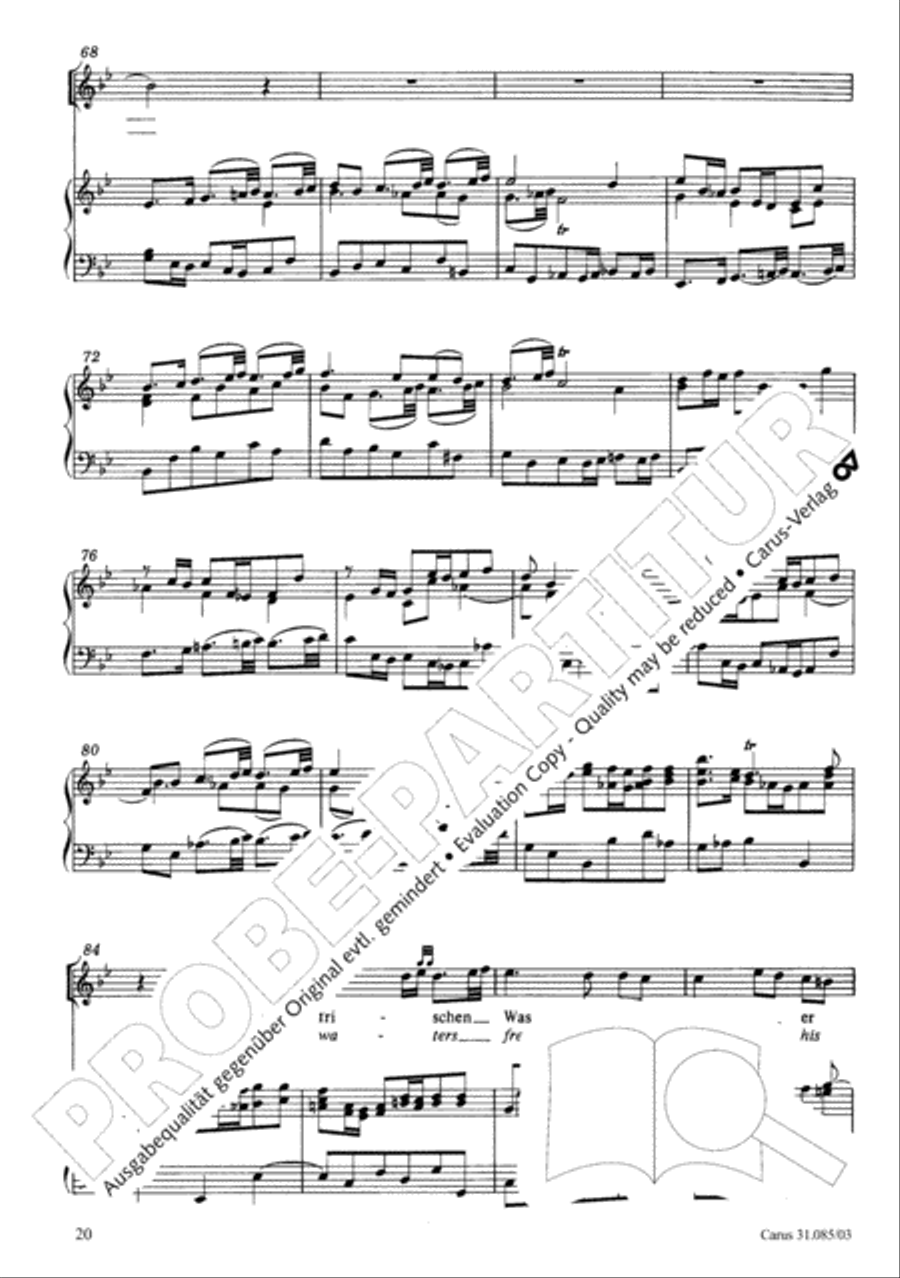 He tends the sheep most well (Ich bin ein guter Hirt) 4-Part scores gallery preview page 21