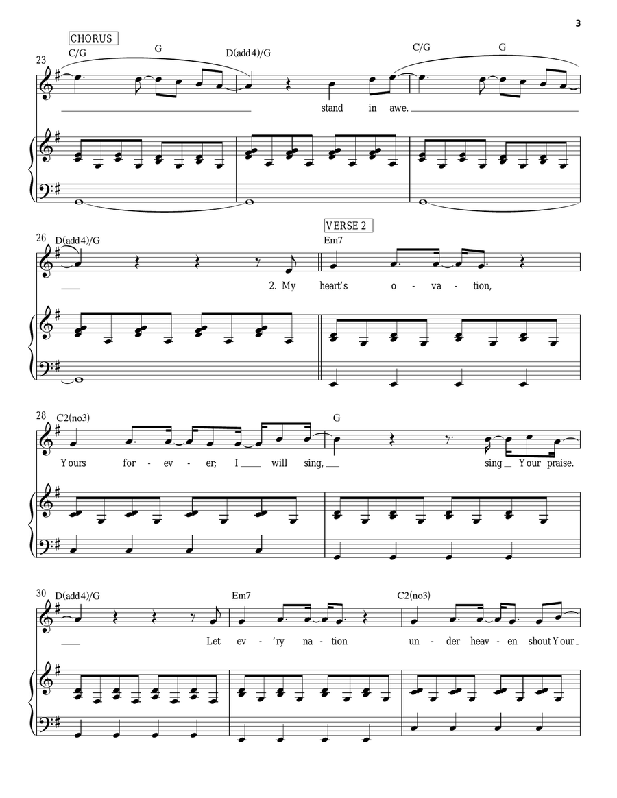 Symphony Piano, Vocal, Guitar scores gallery preview page 3