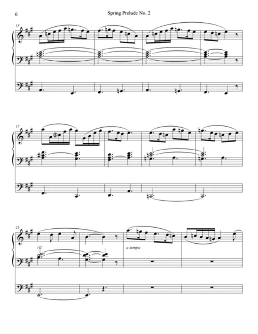 Spring Preludes, Nos. 1-5 - Organ Book Organ Solo scores gallery preview page 6