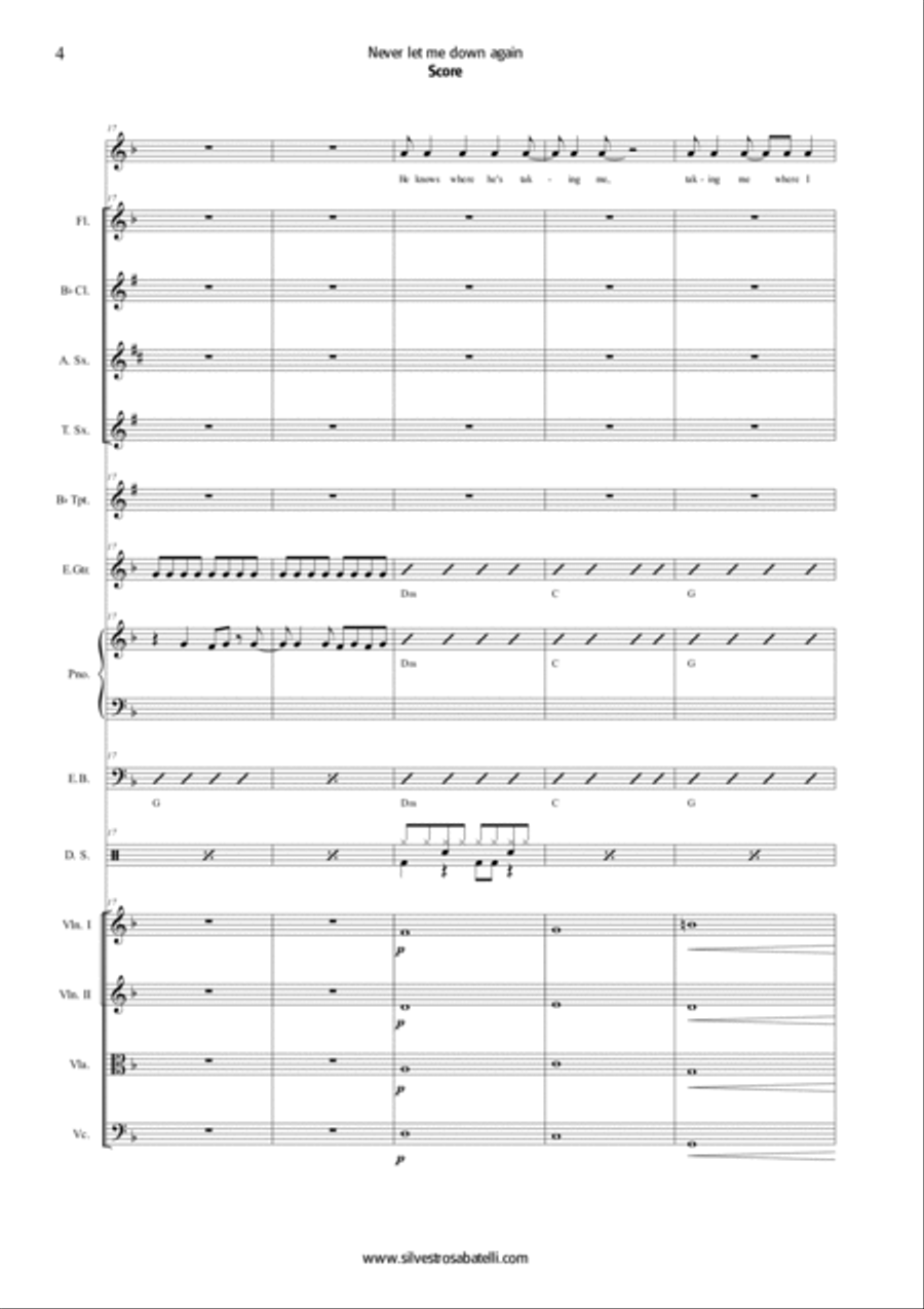 Never Let Me Down Again Never Let Me Down Again Chamber Orchestra scores gallery preview page 5
