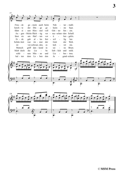 Schubert-Die Vier Weltalter,Op.111 No.3,in G Major,for Voice&Piano image number null