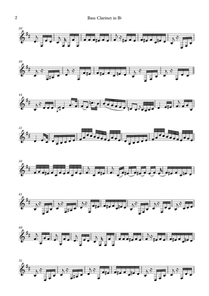 Pour Elise (Für Elise) for Bass Clarinet