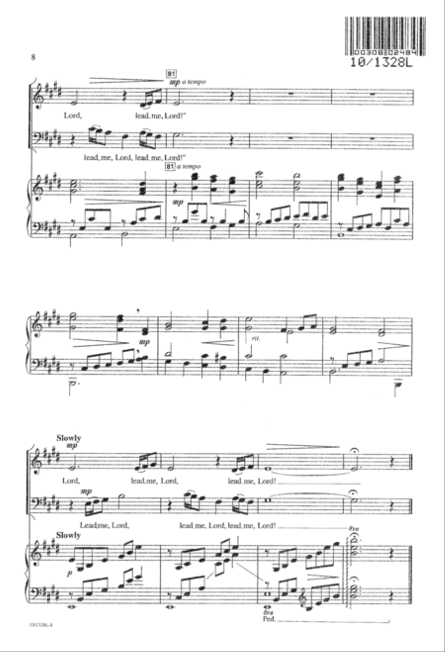 Lord, Lead Me, Lord - SAB 3-Part scores gallery preview page 8