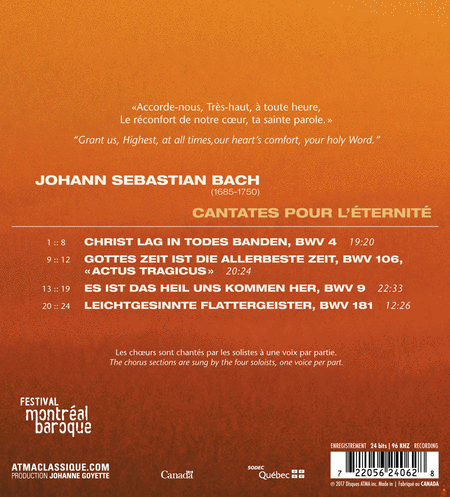 Bach: Cantatas BWV 4, 106, 9 & 181