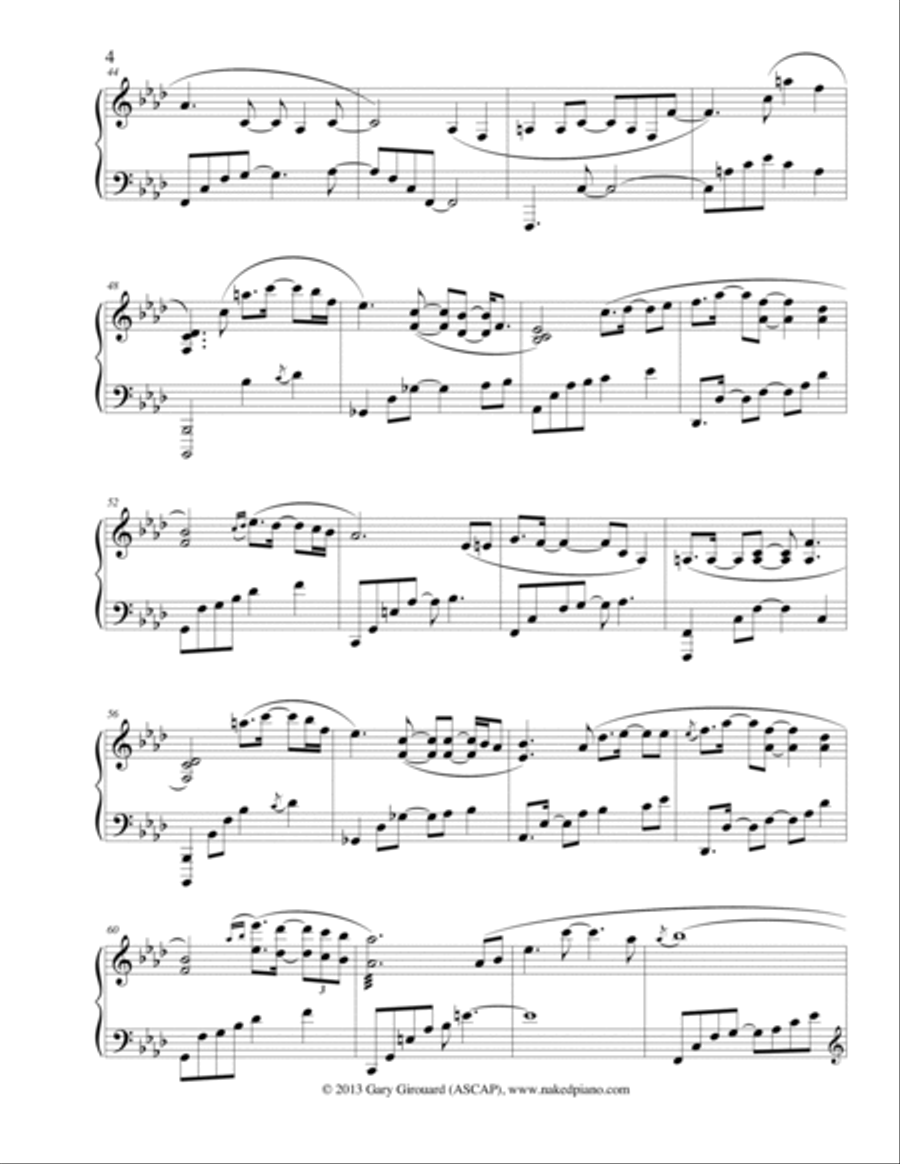 Aurora's Bed Piano Solo scores gallery preview page 4