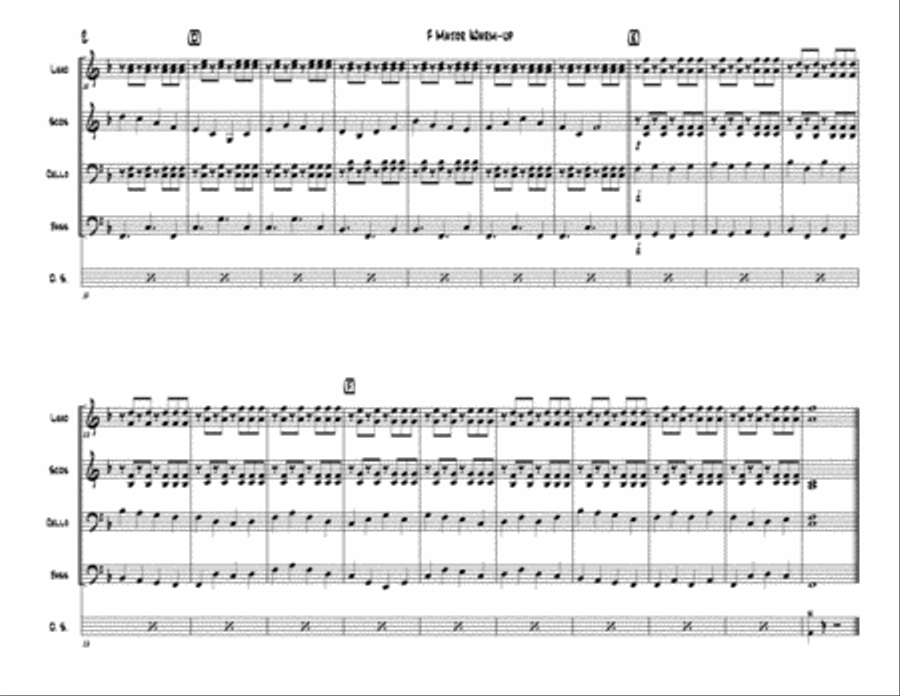 F Major Warm-Up for Steel Band Steel Drum Band scores gallery preview page 2