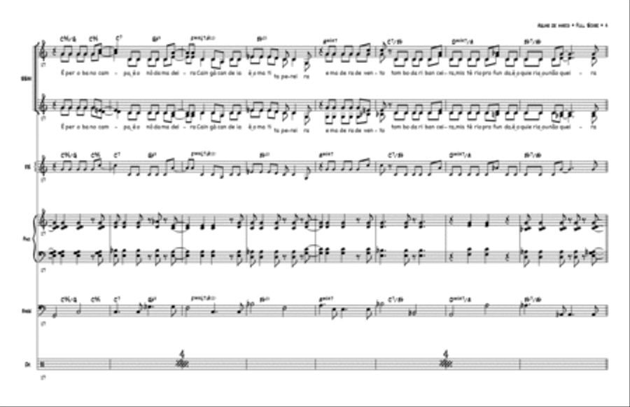 Águas De Março (waters Of March) SSAA scores gallery preview page 4
