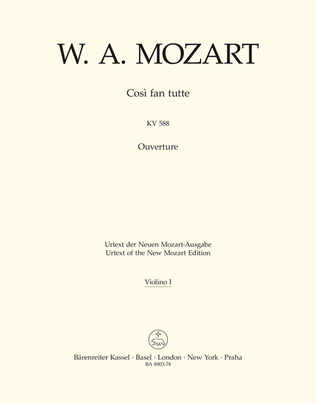 Book cover for Ouverture zu "Cosi fan tutte" KV 588