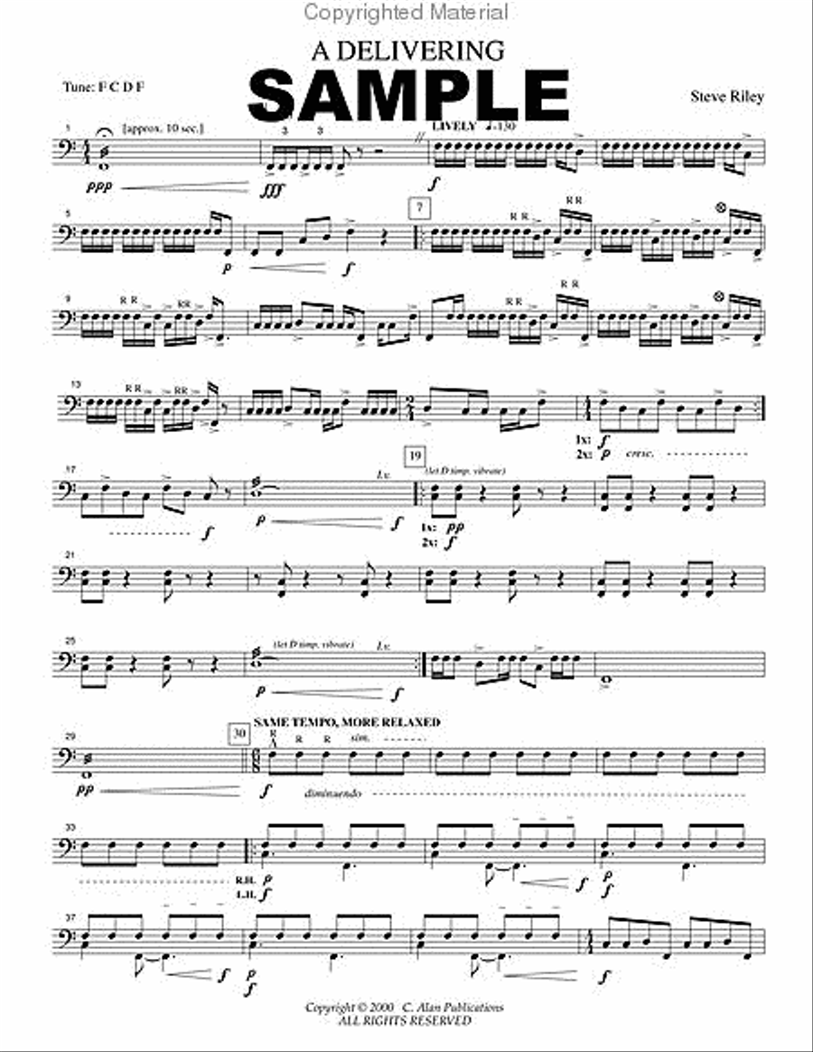 A Delivering Percussion Ensemble scores gallery preview page 2