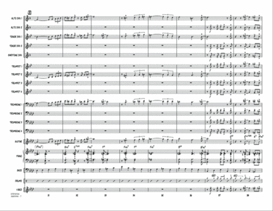 Jeannine - Conductor Score (Full Score) Jazz Ensemble scores gallery preview page 6