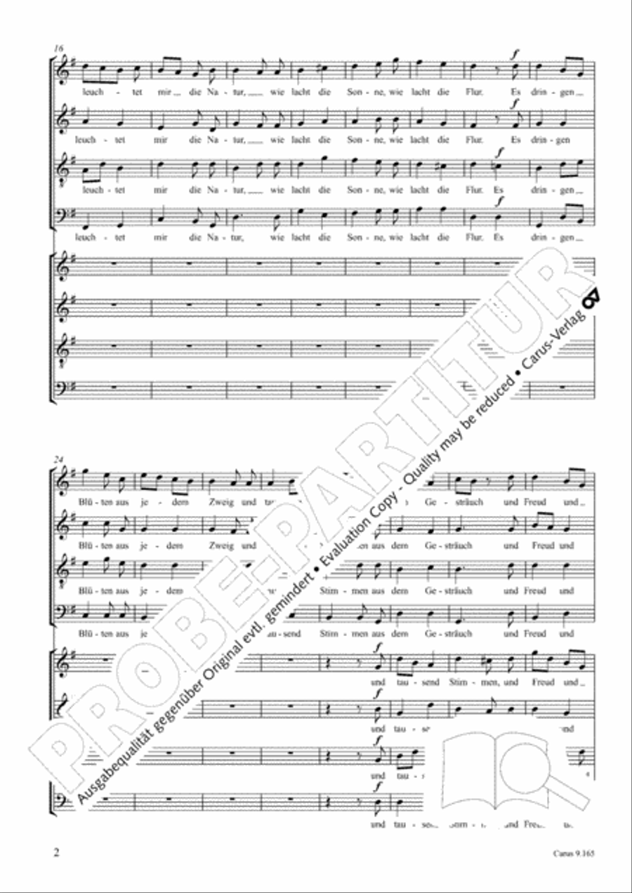 Drei Lieder nach Texten von Goethe Choir scores gallery preview page 3