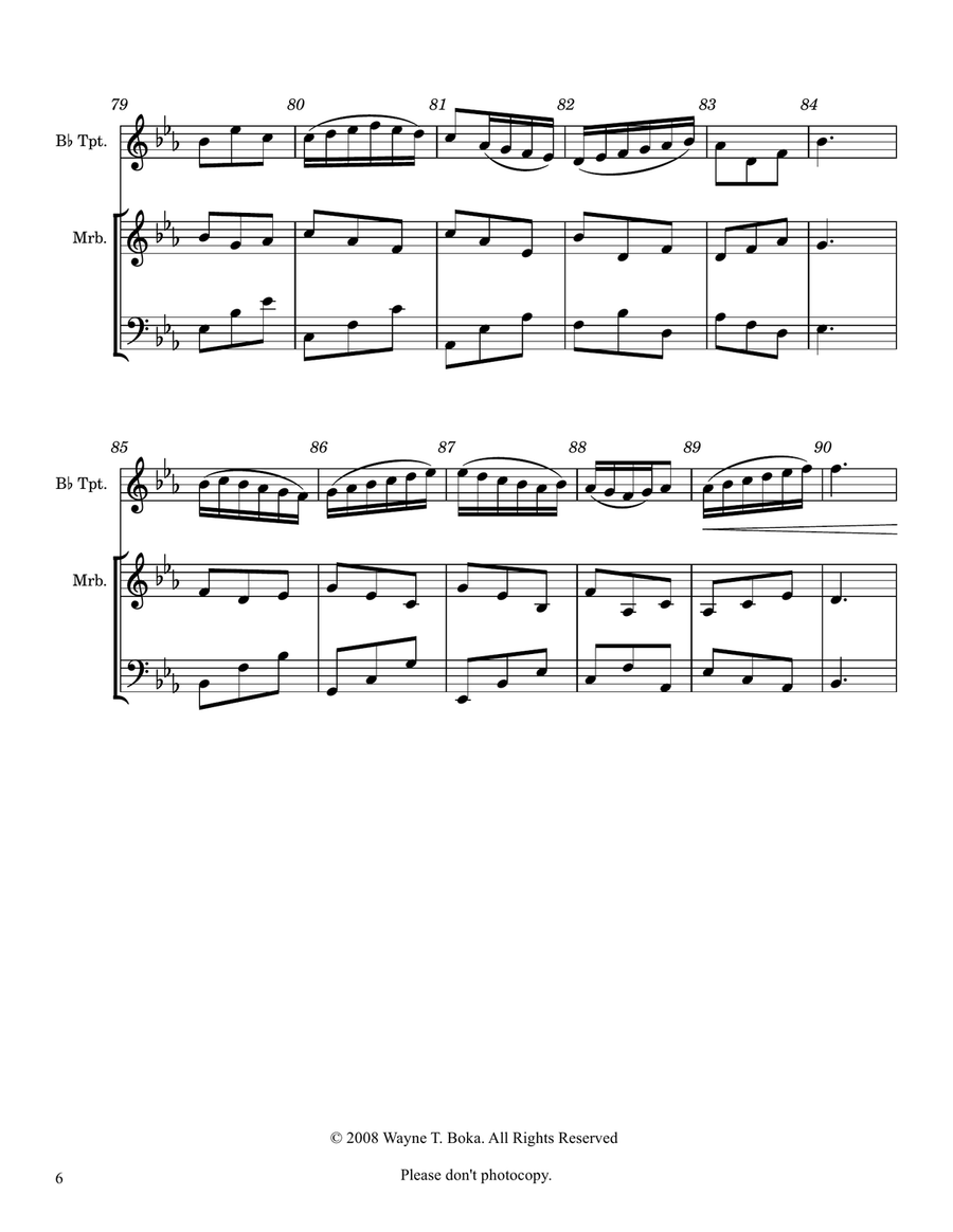 Tropical Adventure Trumpet Duet scores gallery preview page 6
