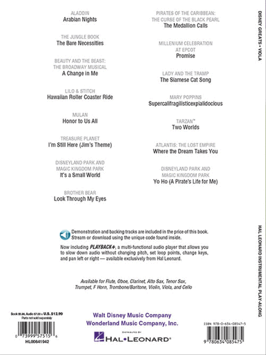 Disney Greats Disney Greats Viola Solo scores gallery preview page 6