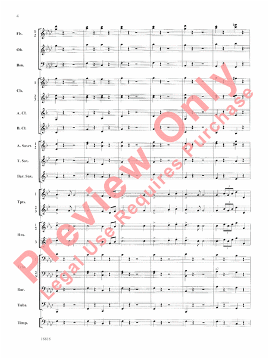Symphony No. 9 New World, Finale Concert Band scores gallery preview page 5