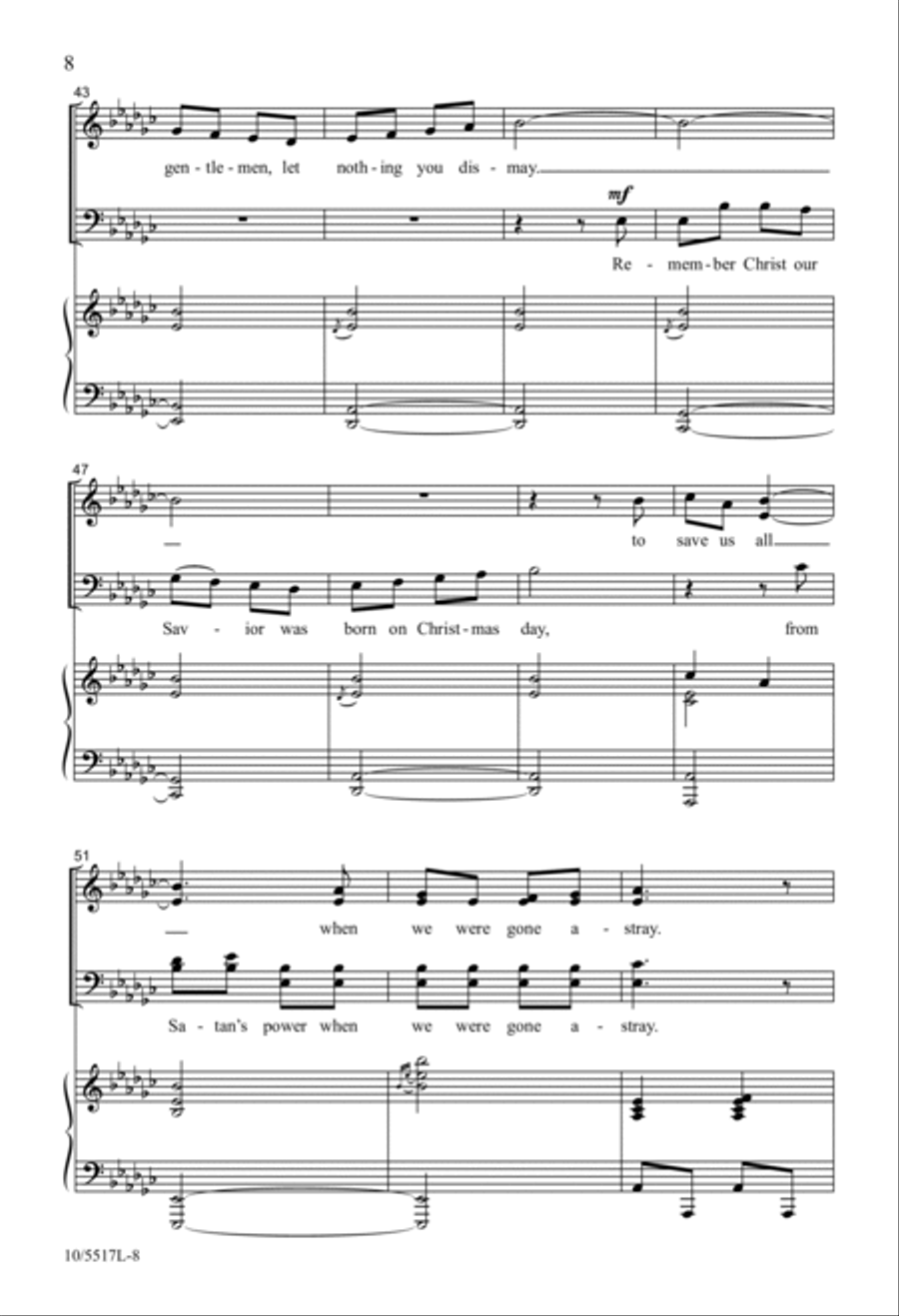 Wexford Carol 4-Part scores gallery preview page 8