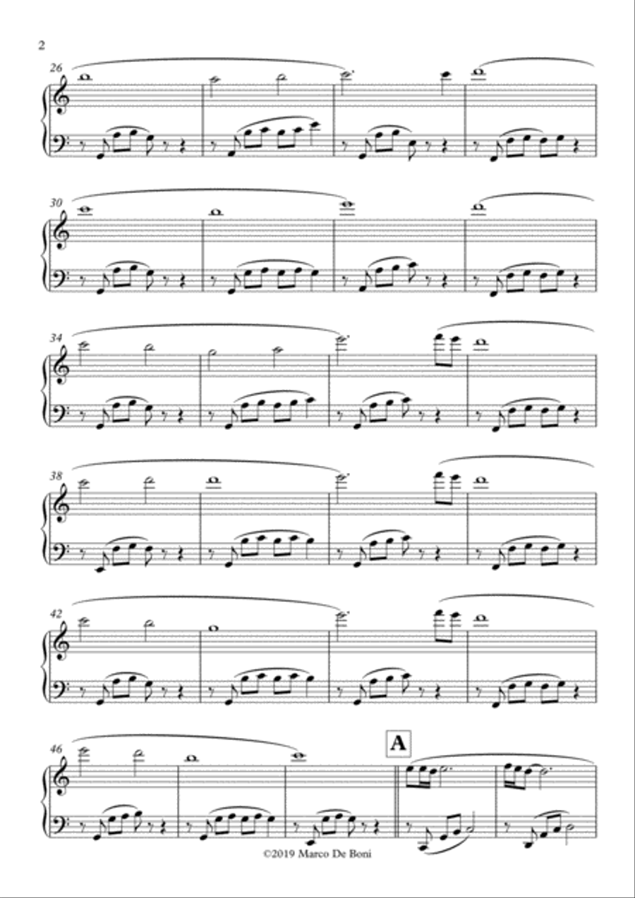 Relaxing Ambient Music (Easy Piano) Easy Piano scores gallery preview page 2