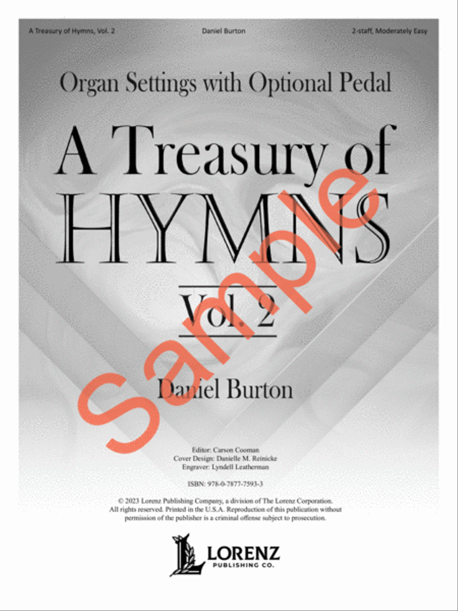 A Treasury of Hymns, Vol. 2 Organ Solo scores gallery preview page 2