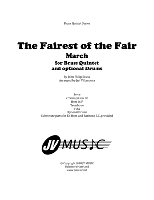 Book cover for The Fairest of the Fair for Brass Quintet