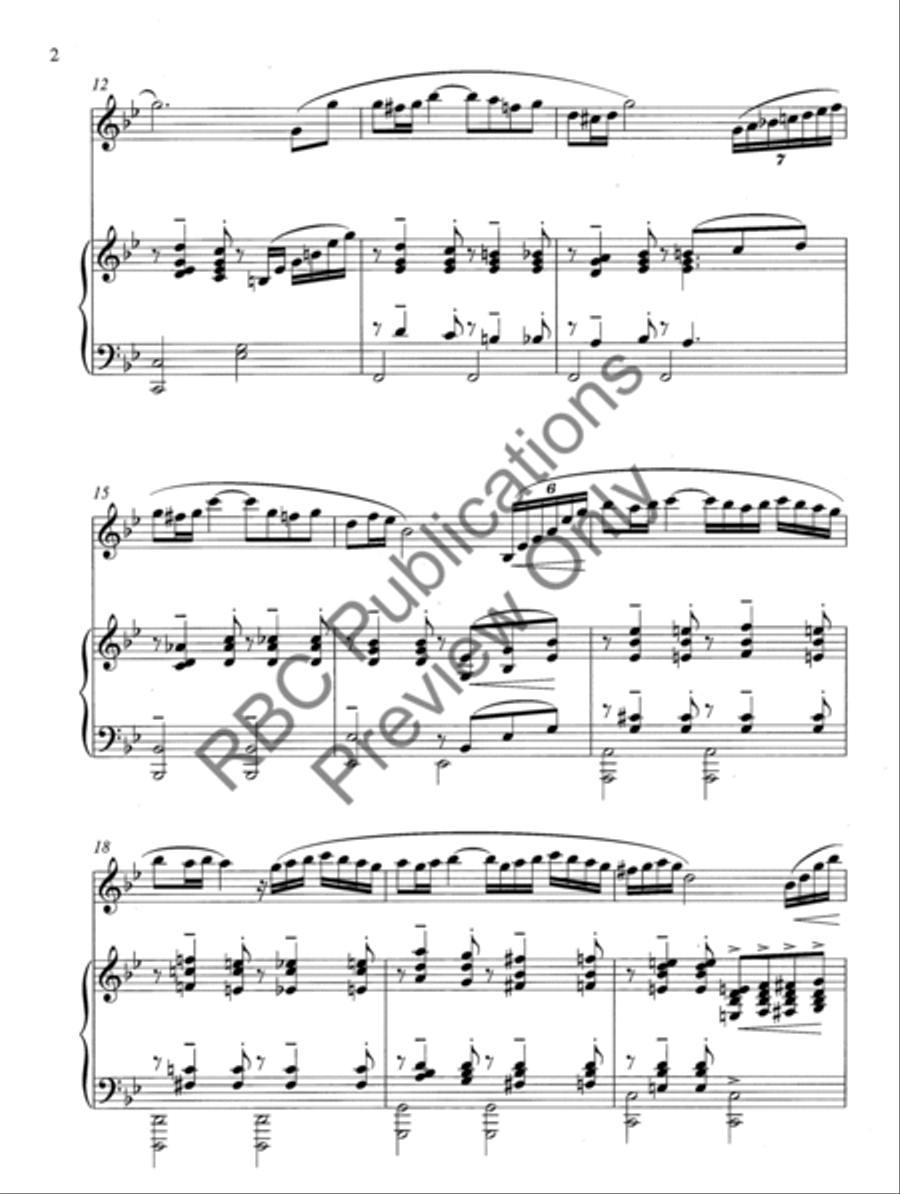 Clarinet Concerto Choir scores gallery preview page 5