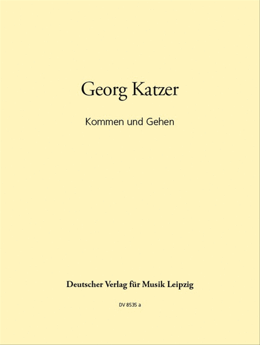 Kommen und Gehen Chamber Music scores gallery preview page 1