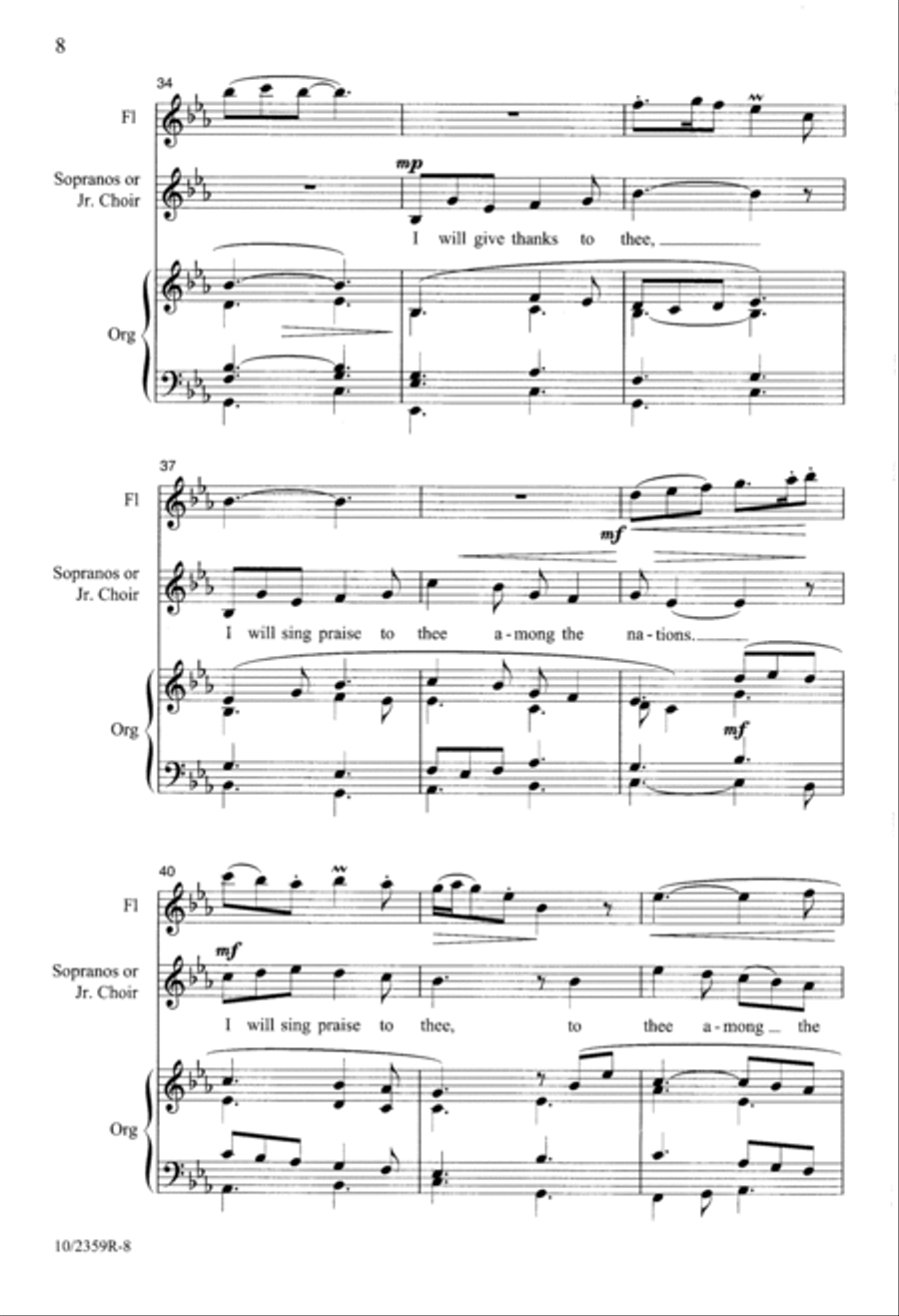 Be Exalted, O God Be Exalted, O God 4-Part scores gallery preview page 8