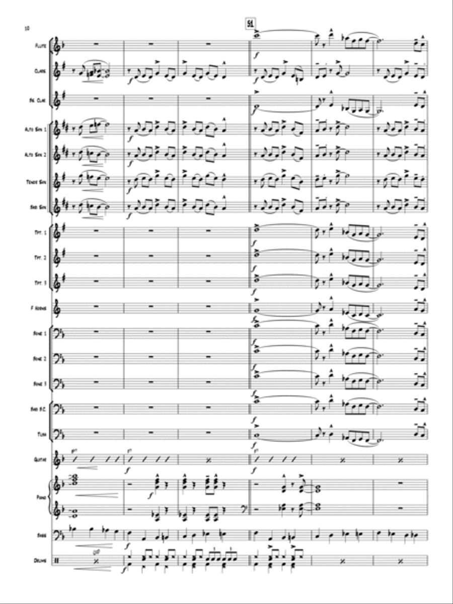 Blues Is My Favorite Color Concert Band scores gallery preview page 9