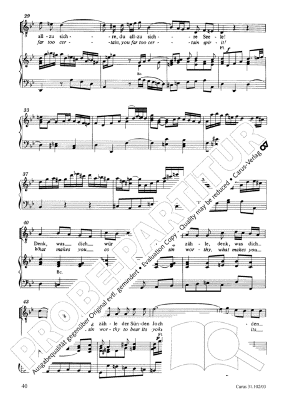Lord God, your eyes are seeing truth in trusting (Herr, deine Augen sehen nach dem Glauben) ATB scores gallery preview page 41