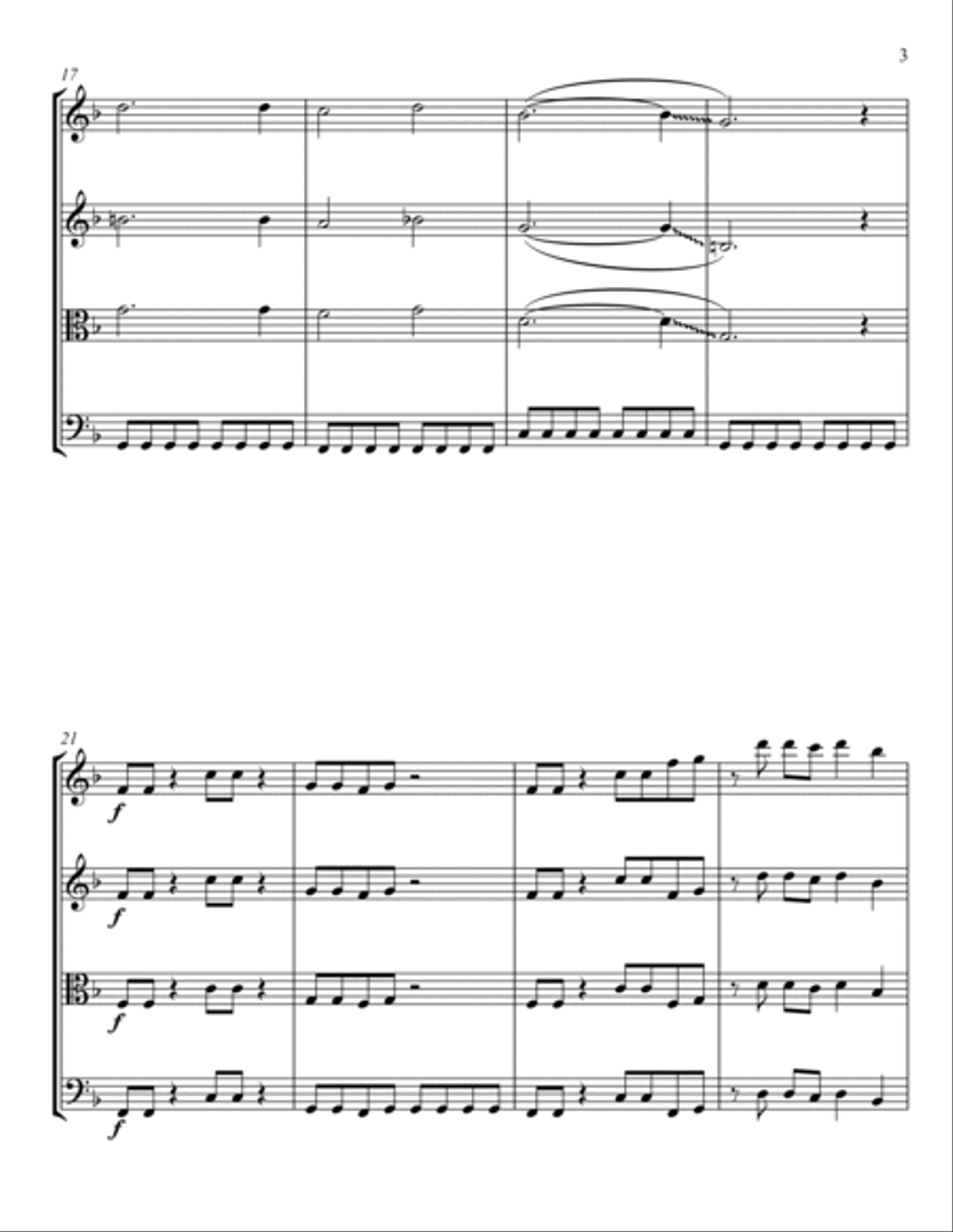 Gold On The Ceiling String Quartet scores gallery preview page 3