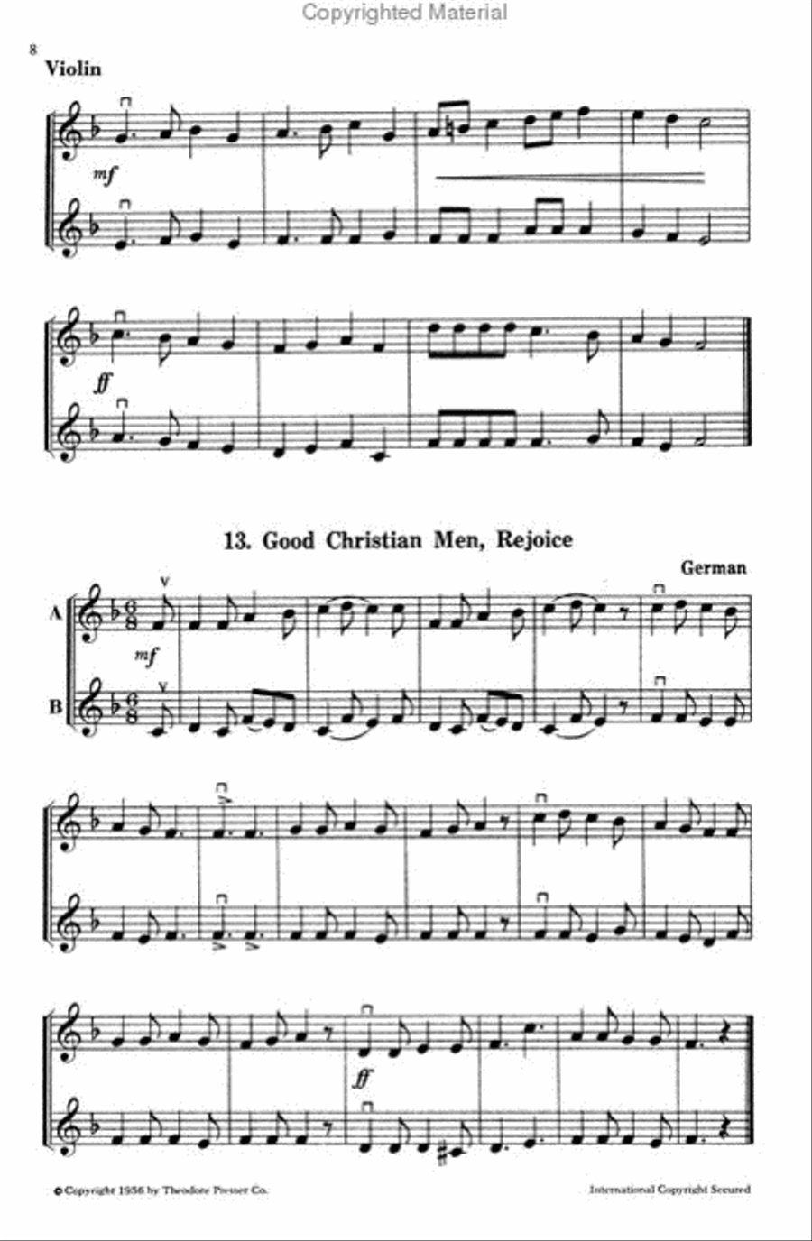 Play A Song Of Christmas, Violin Chamber Music scores gallery preview page 4