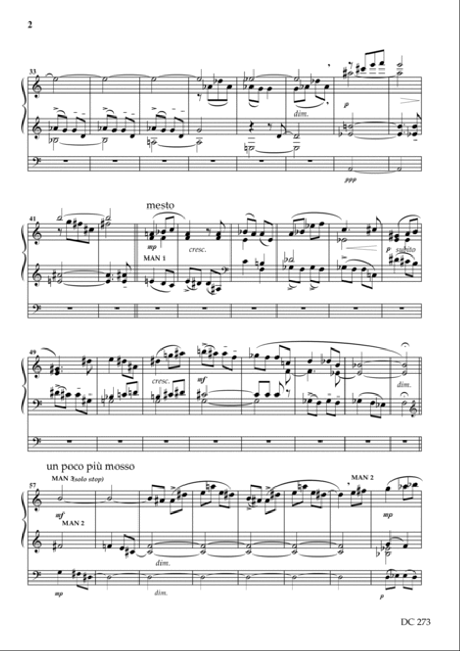 Funeral Music Funeral Music Organ Solo scores gallery preview page 2