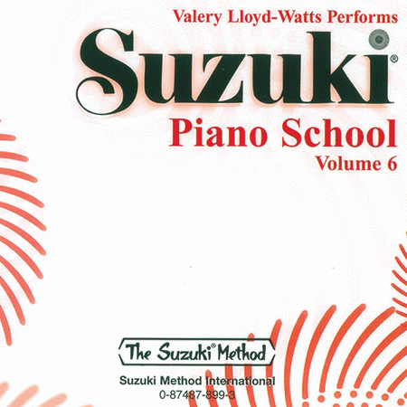 Suzuki Piano School, Volume 6 - Compact Disc