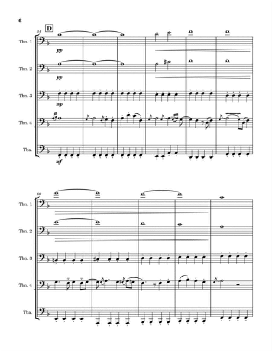 Mr. Blue Sky Brass Ensemble scores gallery preview page 6