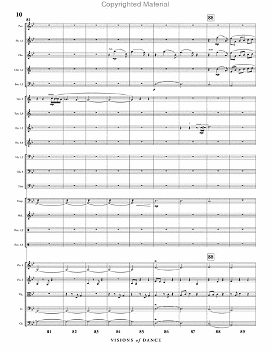 Visions of Dance Full Orchestra scores gallery preview page 11