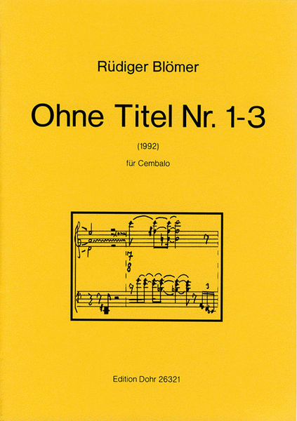 Ohne Titel Nr. 1-3 für Cembalo (1992)