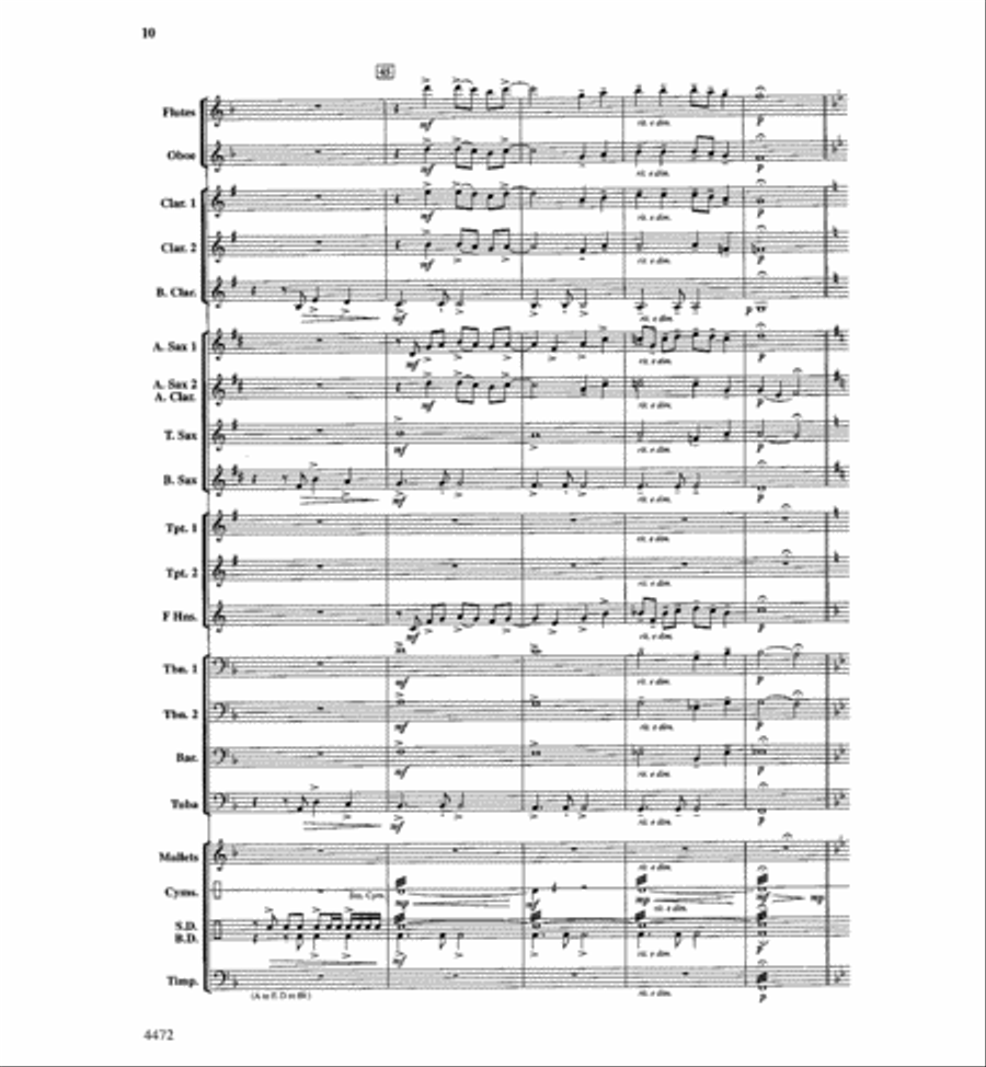King's Mountain Adventure Concert Band scores gallery preview page 11