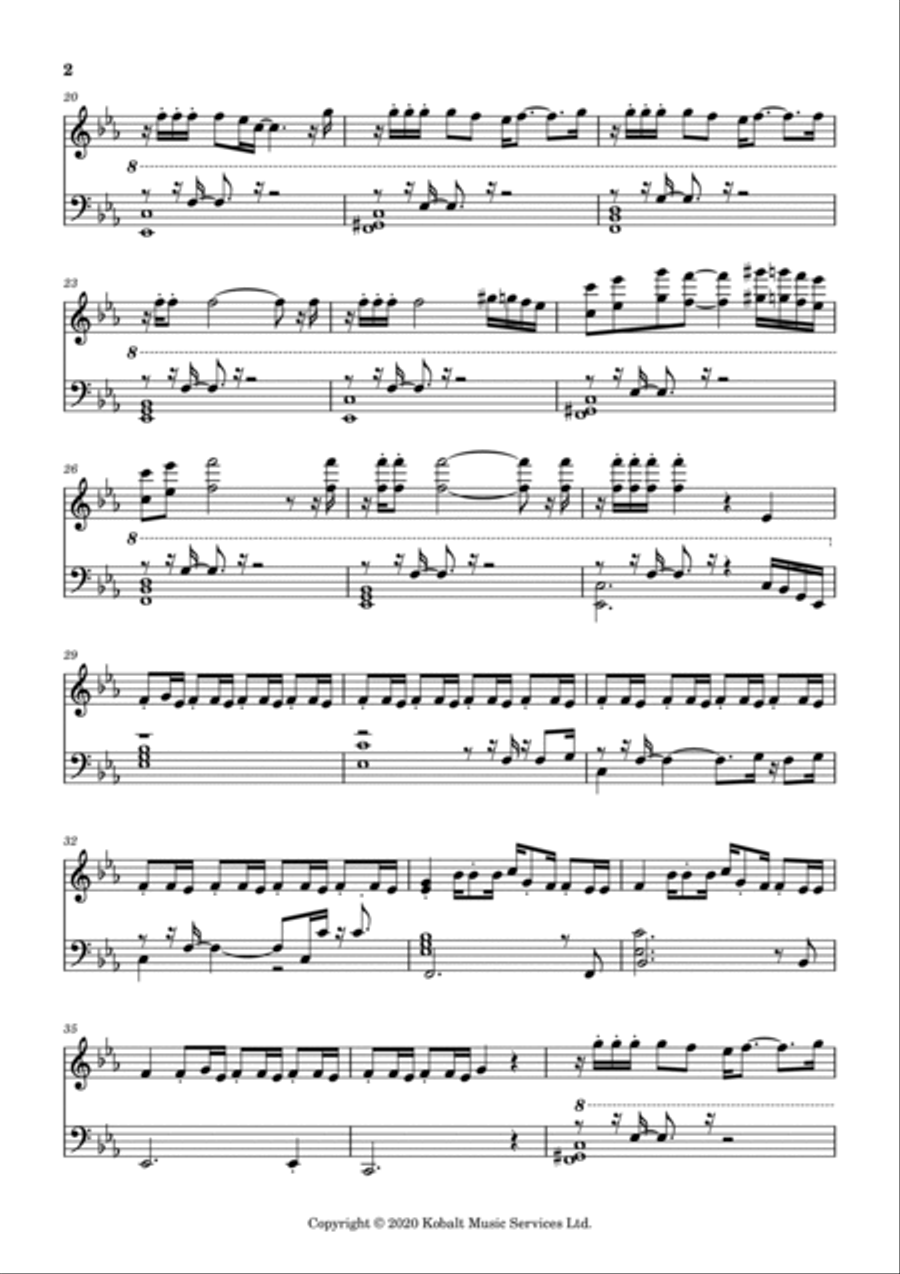 Paris In The Rain Piano Solo scores gallery preview page 2