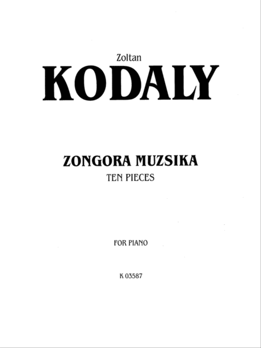 Ten Pieces (Zongora Muzsika) Piano Solo scores gallery preview page 2