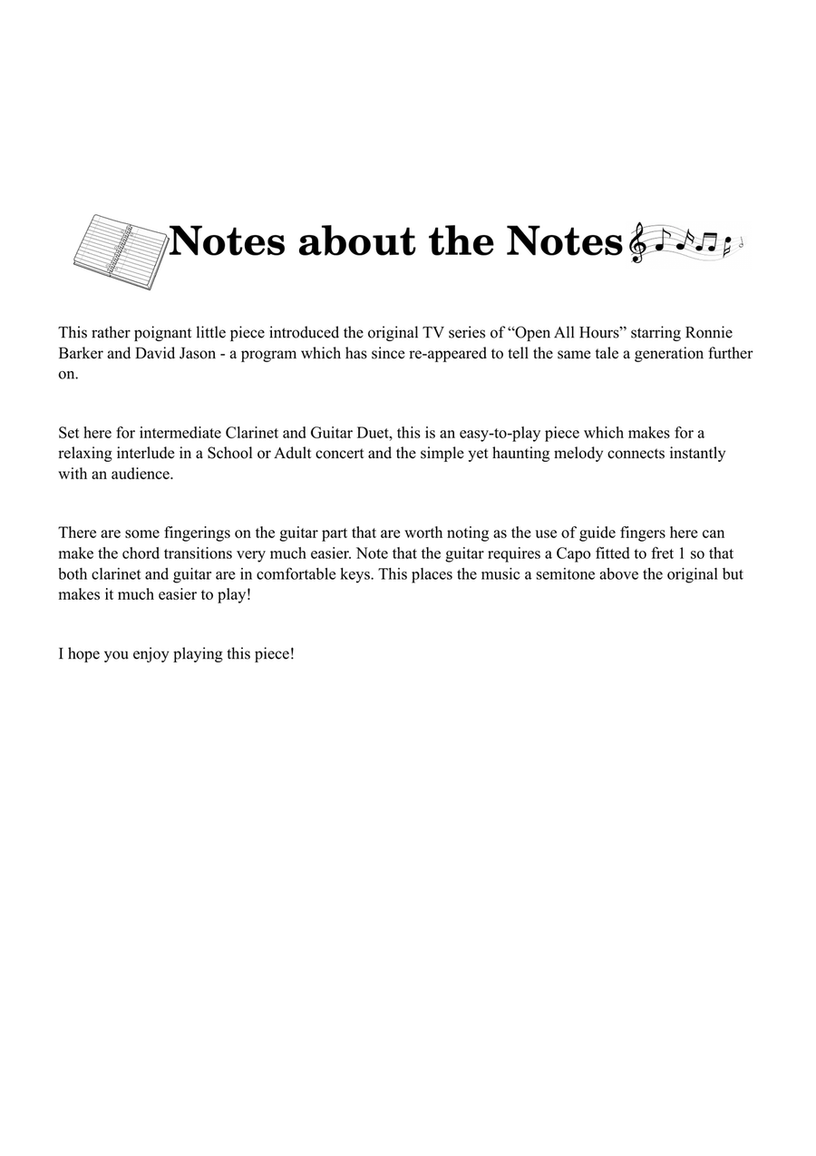 Open All Hours Clarinet scores gallery preview page 3