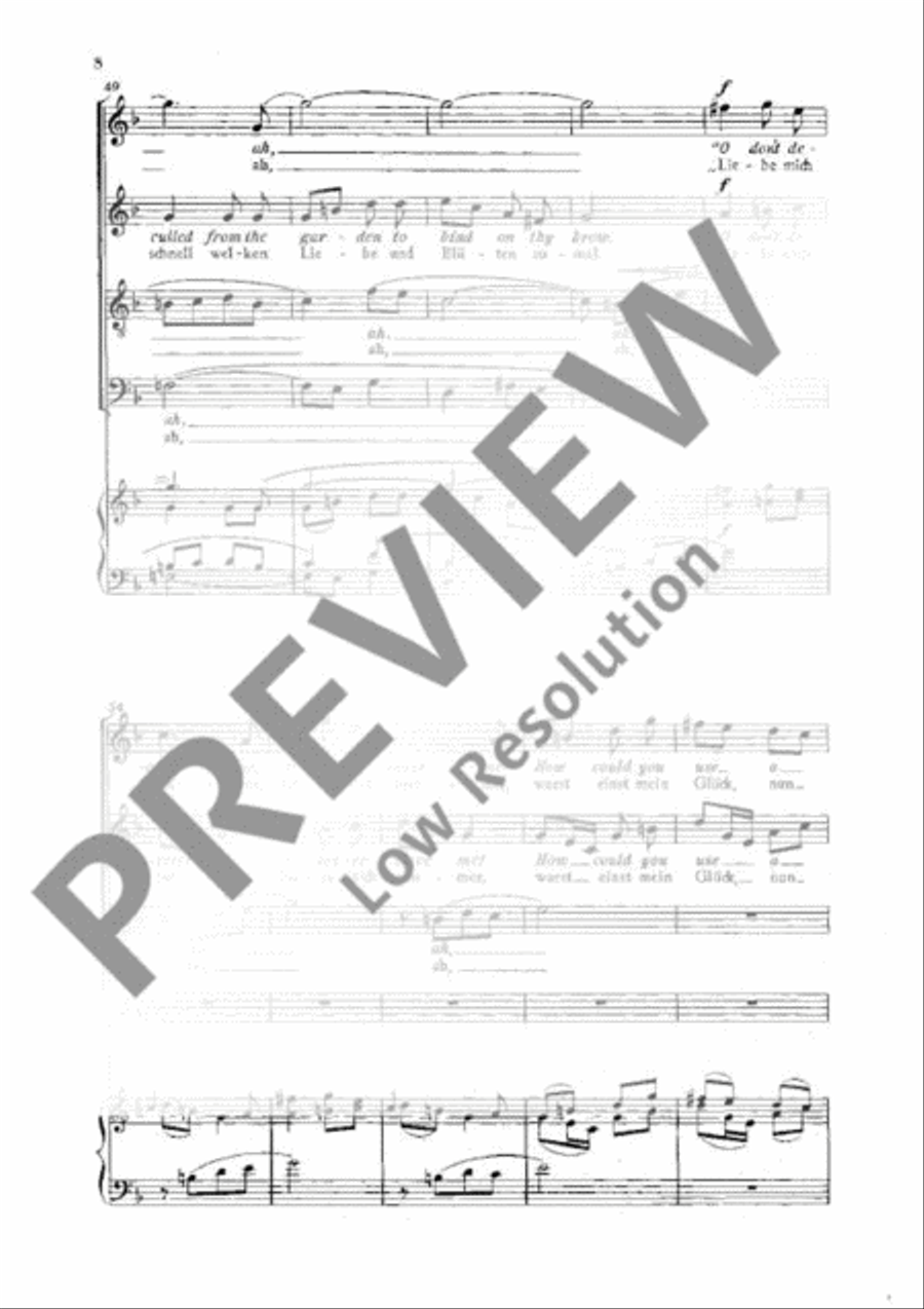 Four Songs from the British Isles 4-Part scores gallery preview page 7