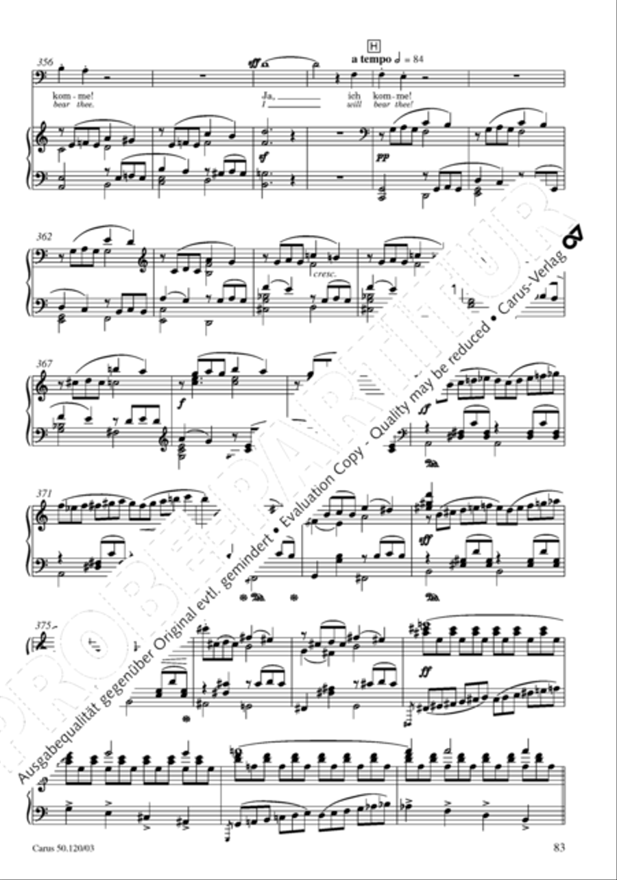 Christoforus + Das Tochterlein des Jairus (Gesamtausgabe, Bd. 9) 4-Part scores gallery preview page 84